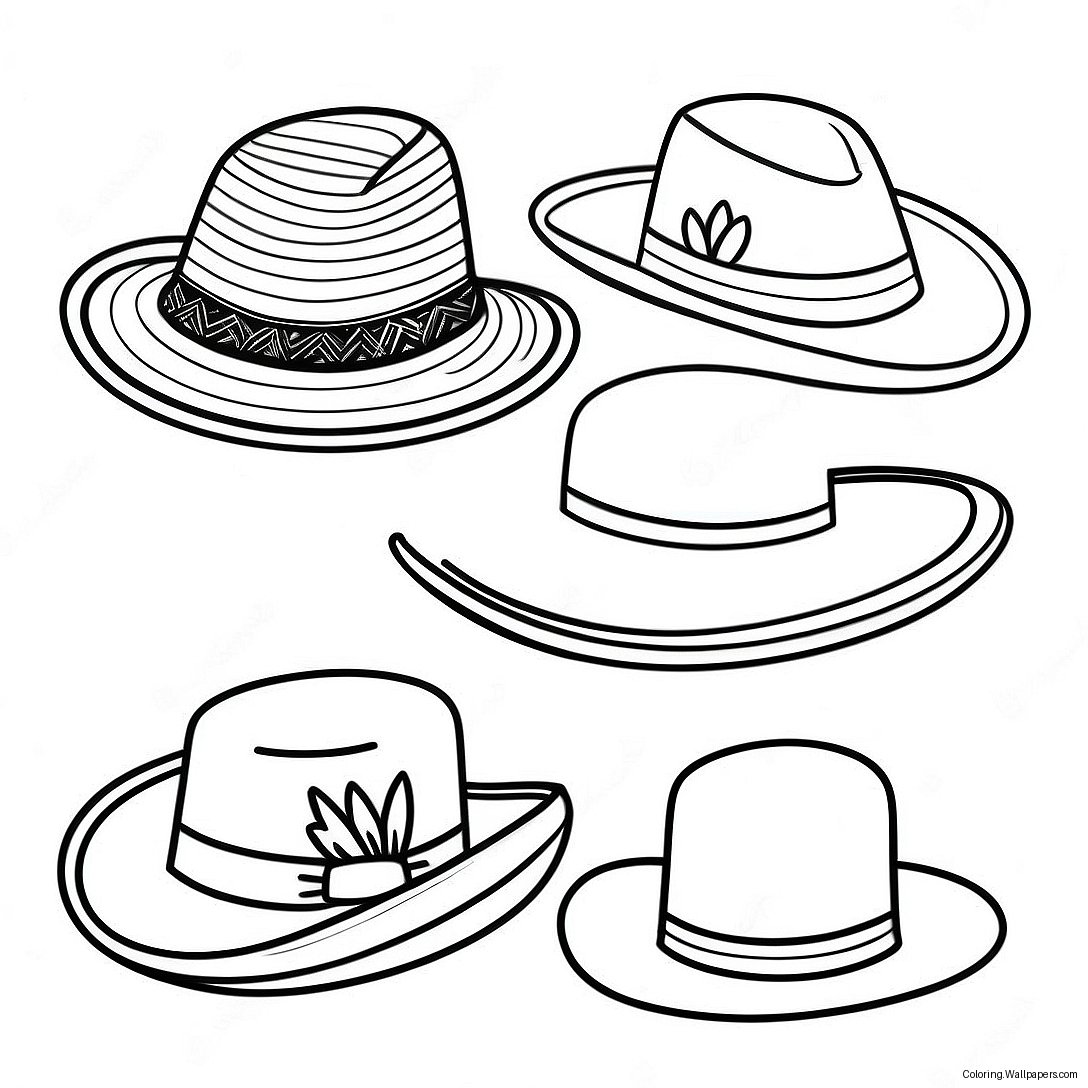 Hats Coloring Page 5902