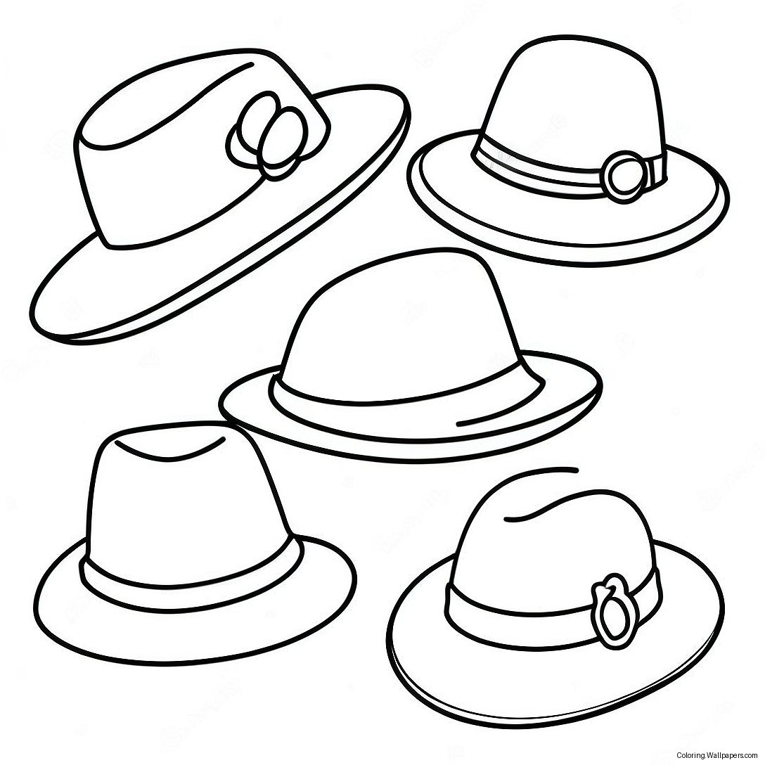 Página Para Colorear De Sombreros 5904