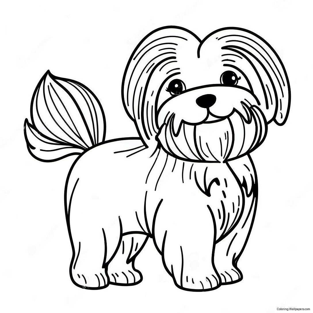 Havanese Dog Coloring Page 48891