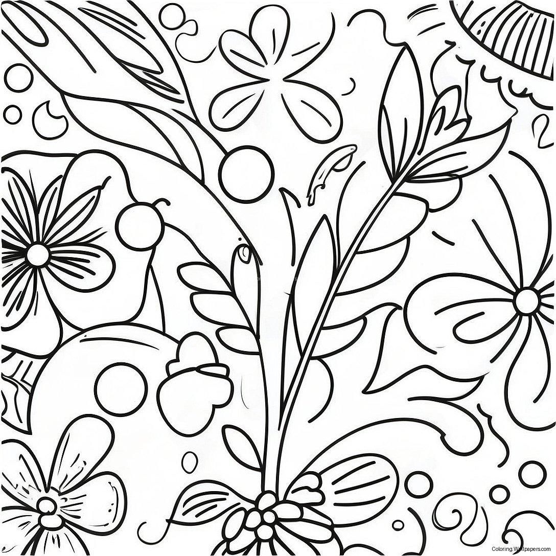 Hawaiian Decorations Coloring Page 54956