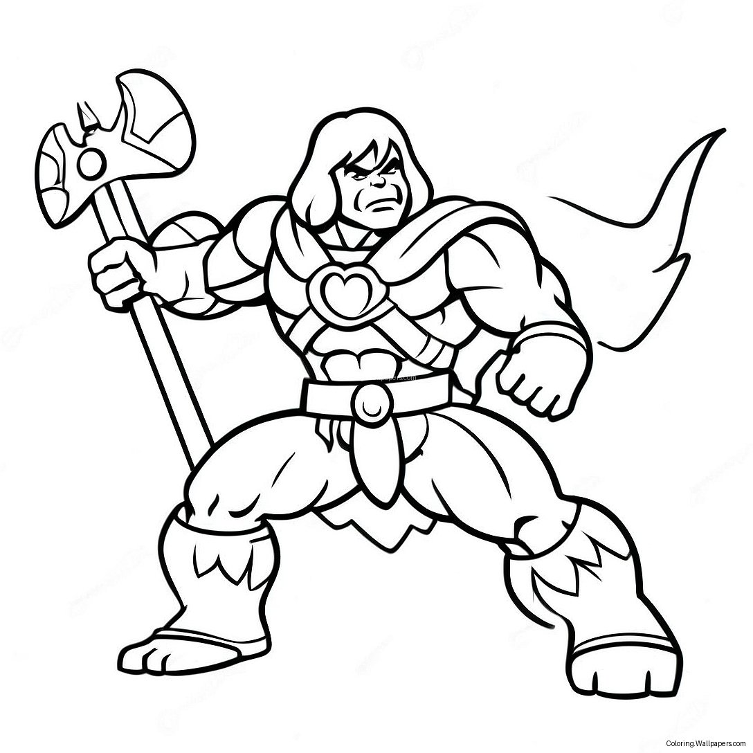 He-Man Coloring Page 8497