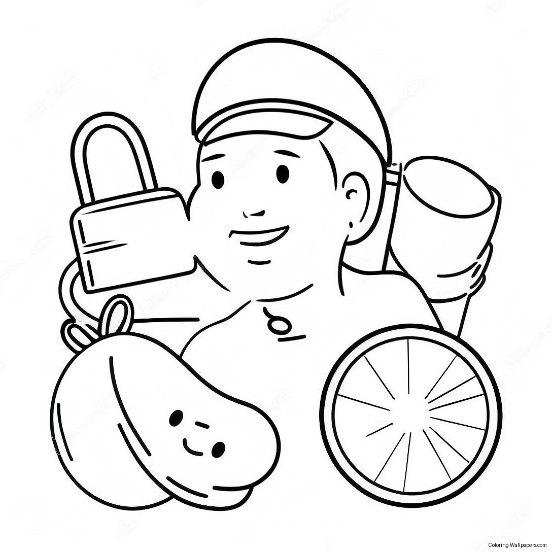 Health And Fitness Coloring Page 46693