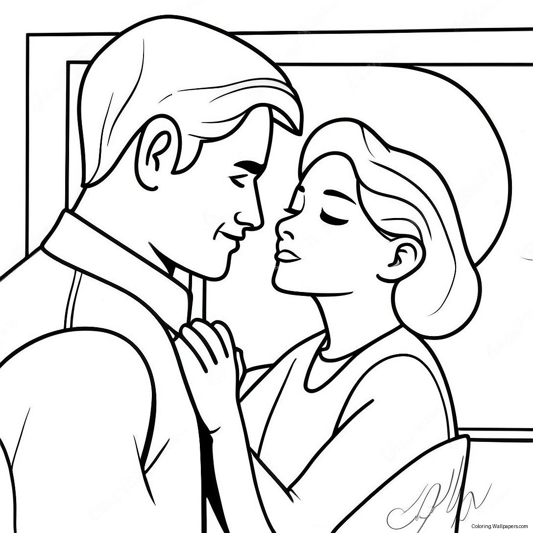 Heartfelt Goodbye Coloring Page 17741