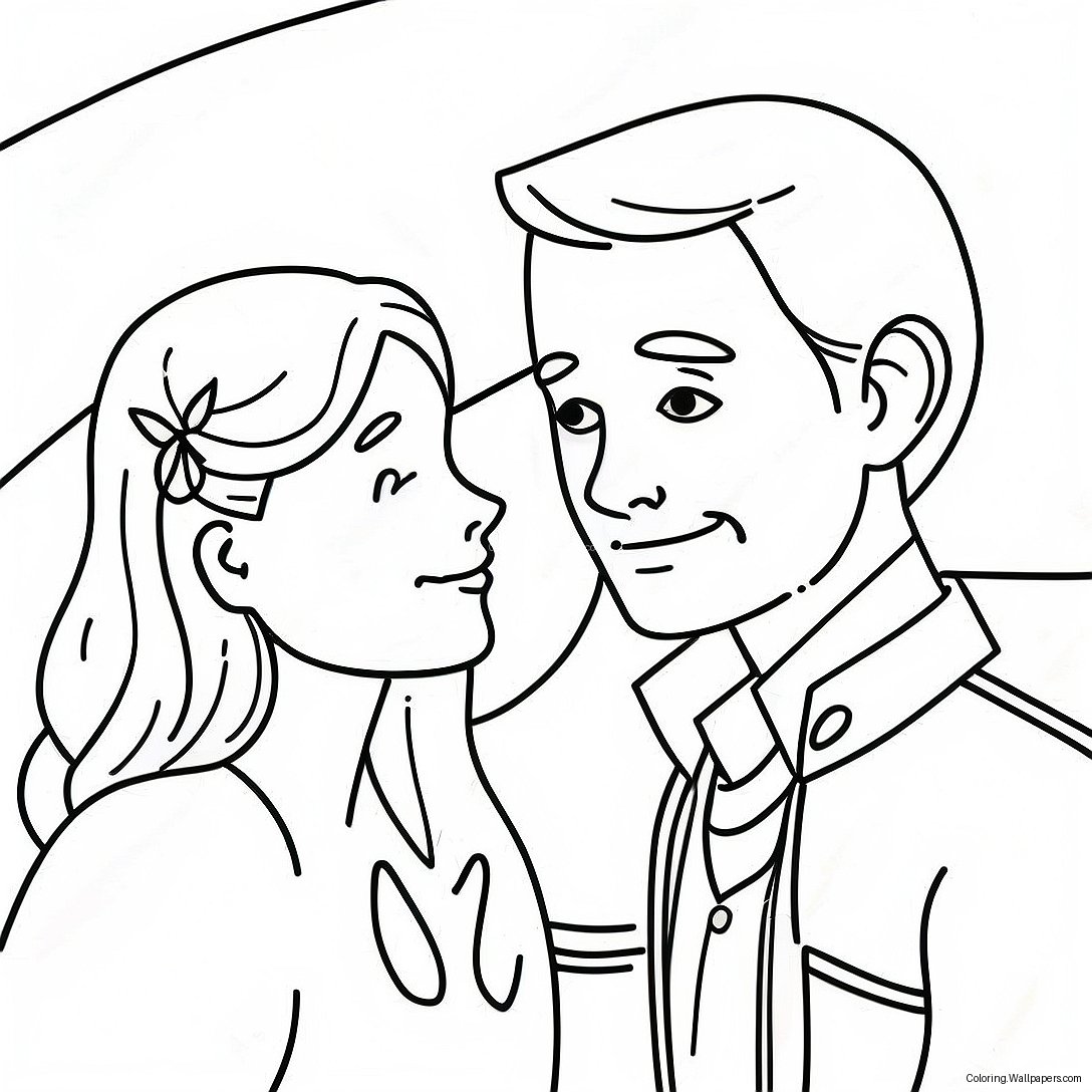 Heartfelt Goodbye Coloring Page 17743