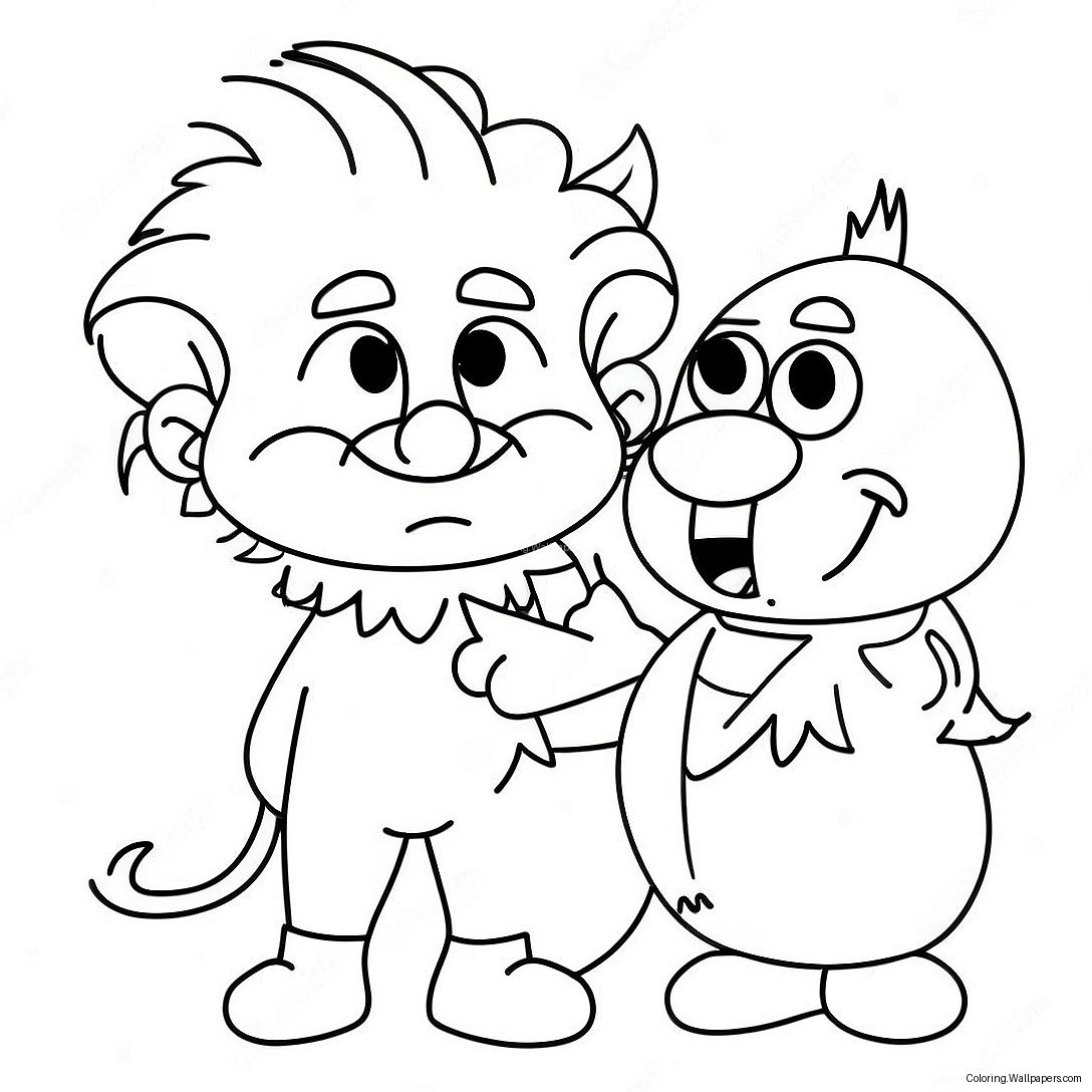 Heat Miser With Snowman Coloring Page 22499