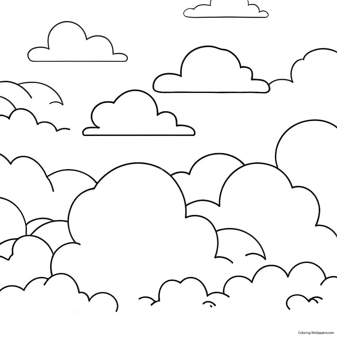 Heavenly Clouds Coloring Page 5962