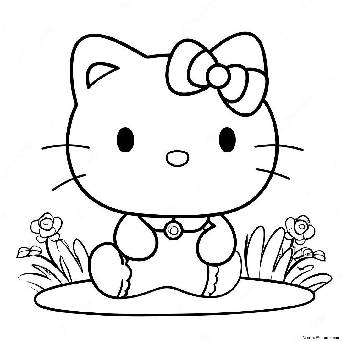 Pagina Da Colorare Di Hello Kitty 27485