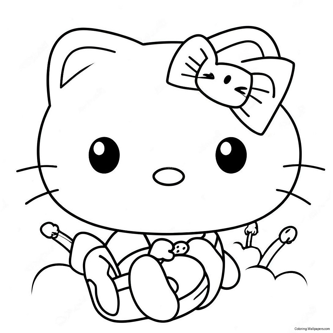 Hello Kitty Färgläggningssida 27486