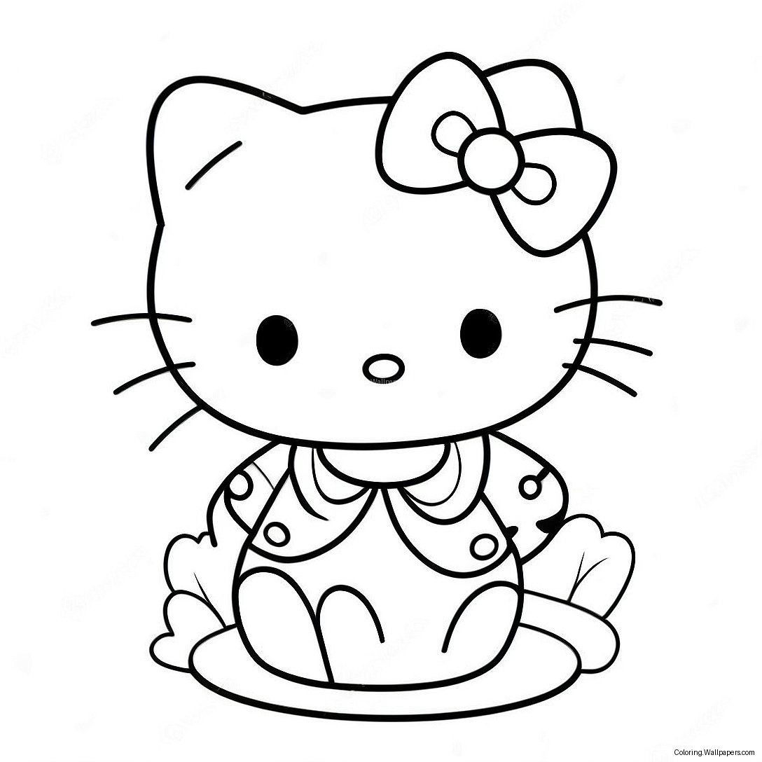 Page À Colorier De Hello Kitty 27487