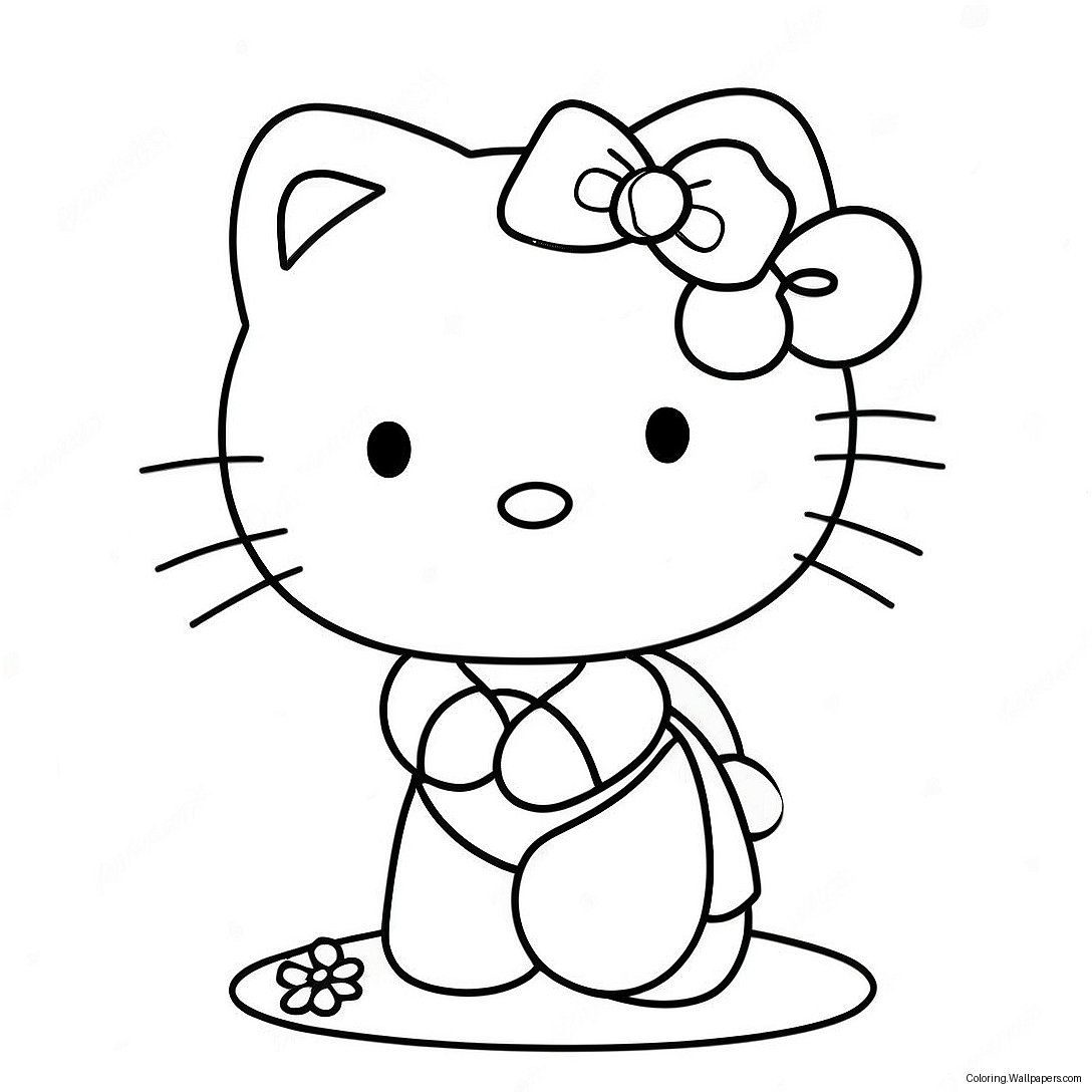 Pagini De Colorat Hello Kitty 681