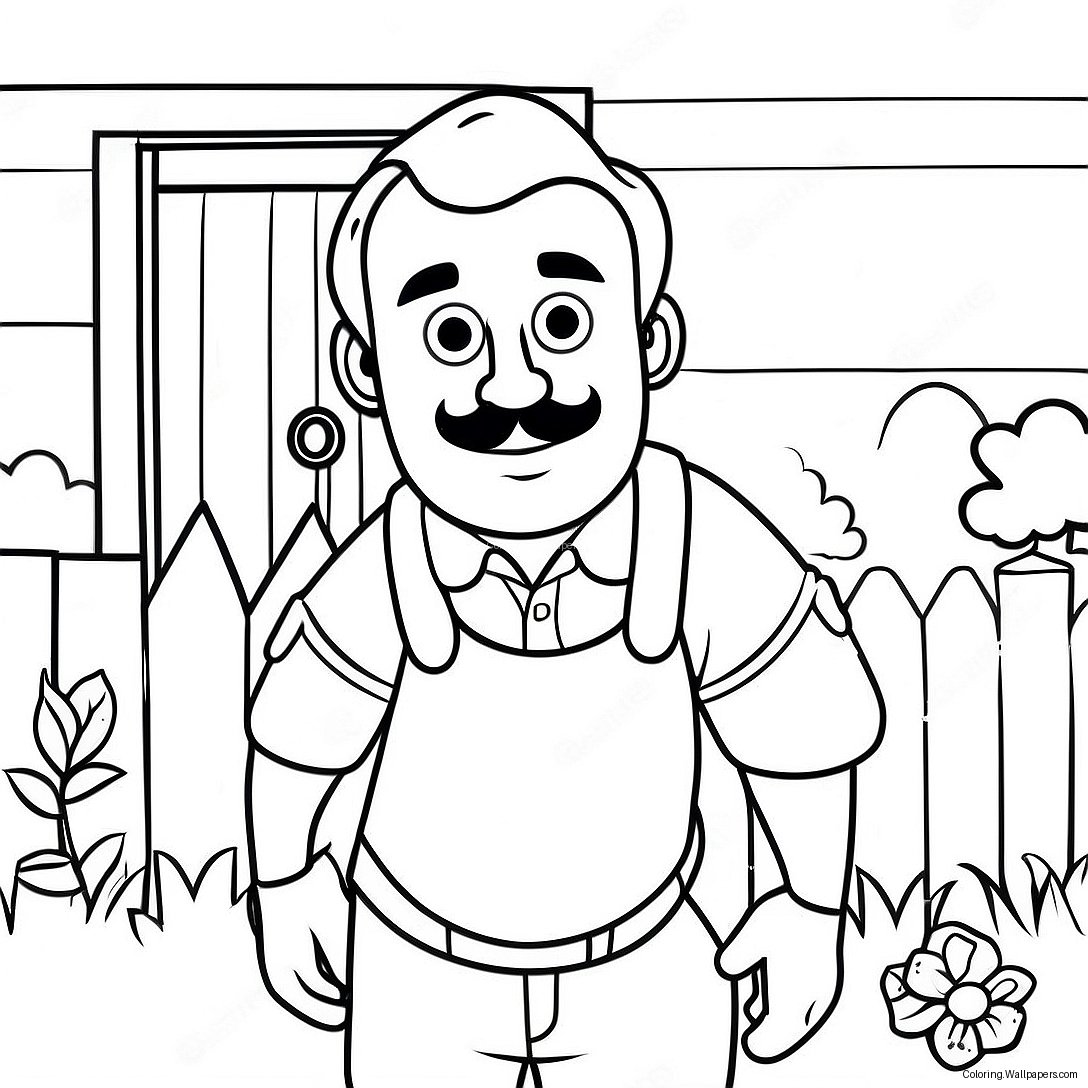 Hello Neighbor 2 Coloring Page 38893