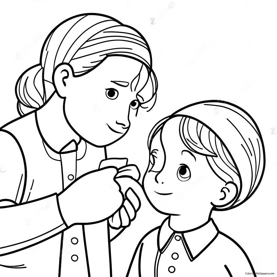 Helping Others Coloring Page 17293