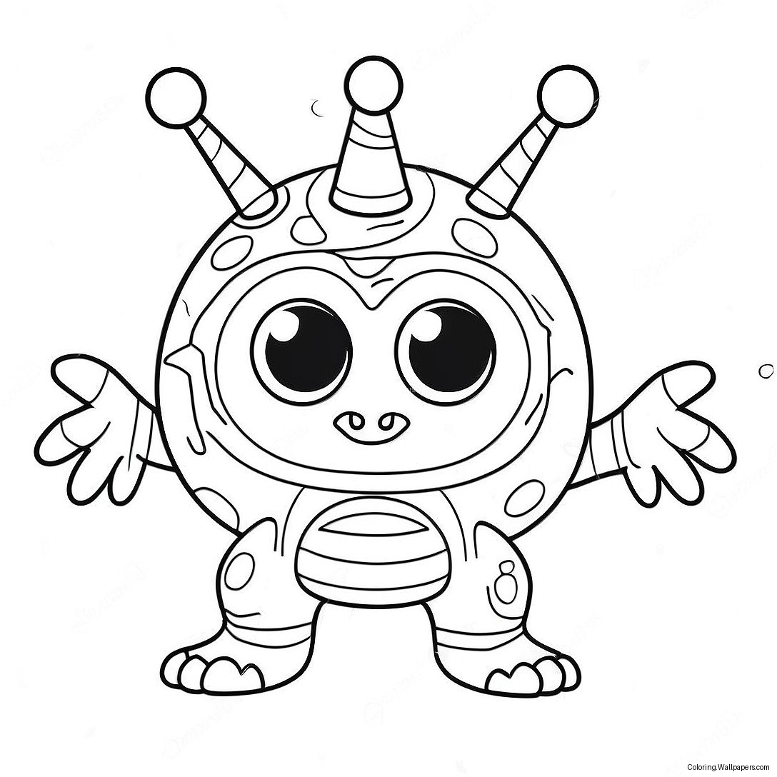 Henry Hugglemonster Coloring Page 27567