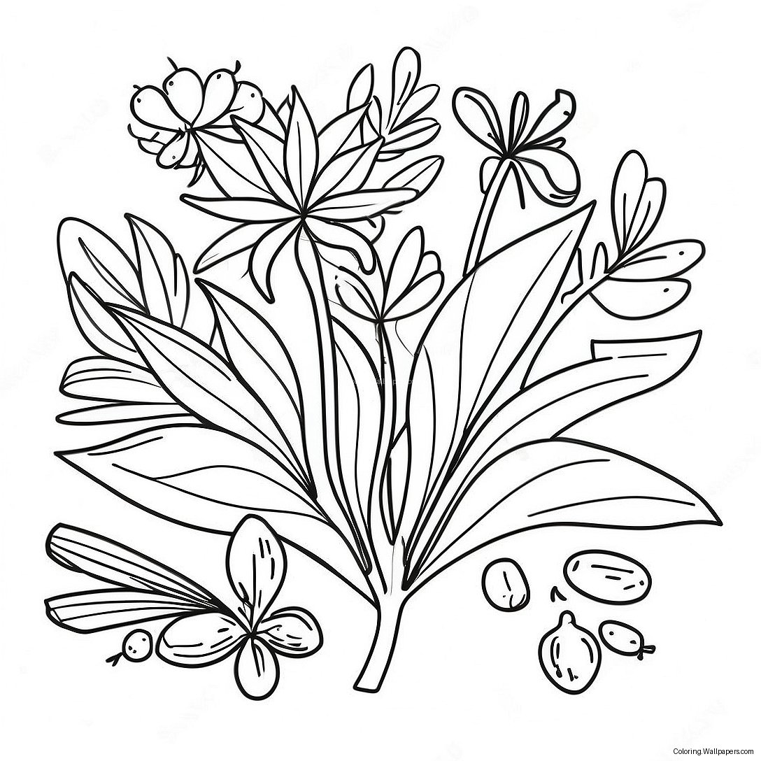 Herb Coloring Page 22035