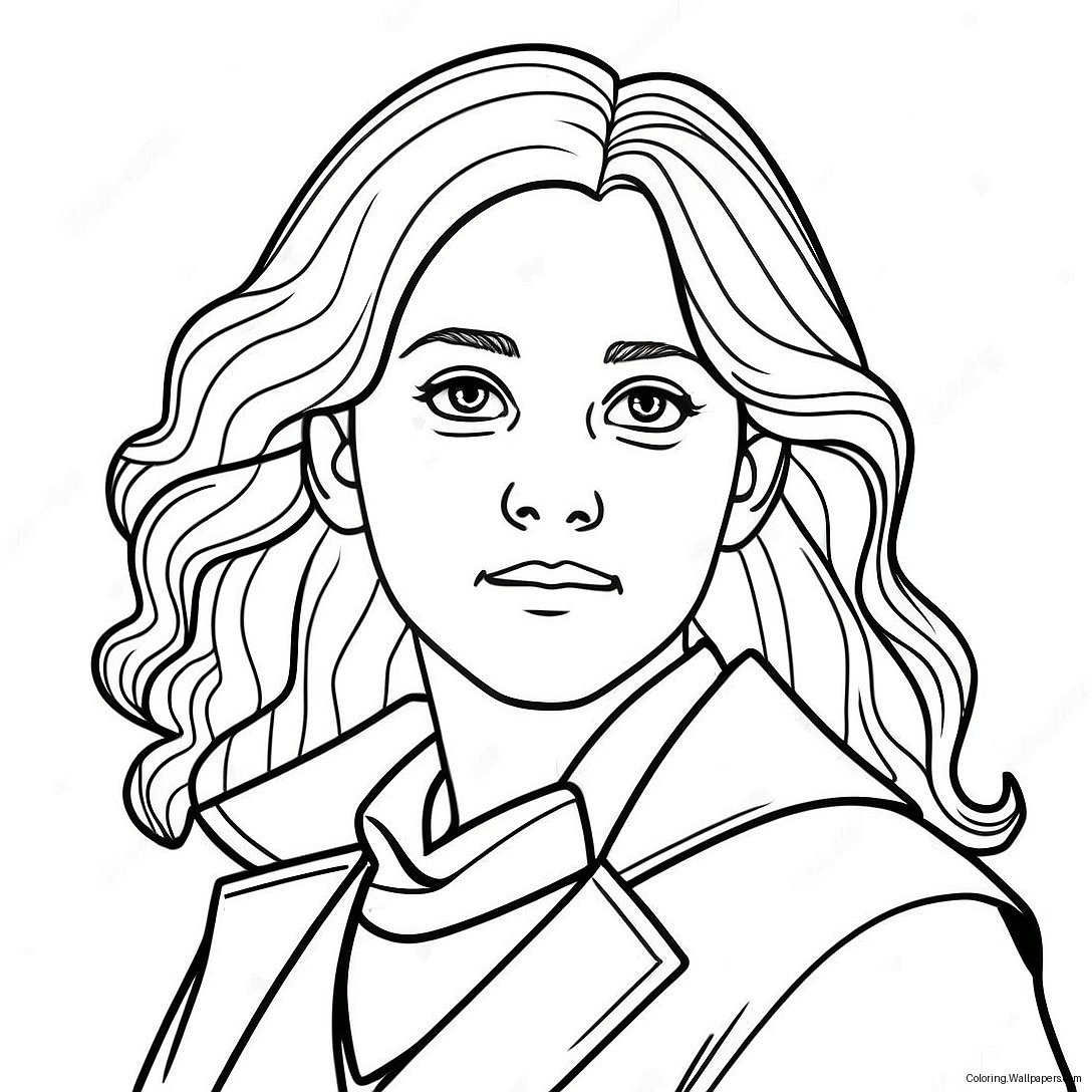 Hermione Granger Magische Kleurplaat 28575