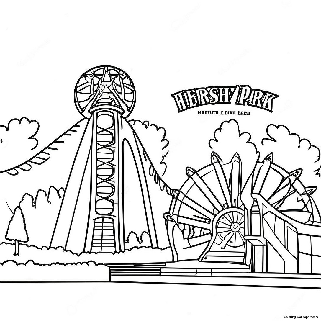 Página Para Colorear Del Logo De Hershey Park 39758