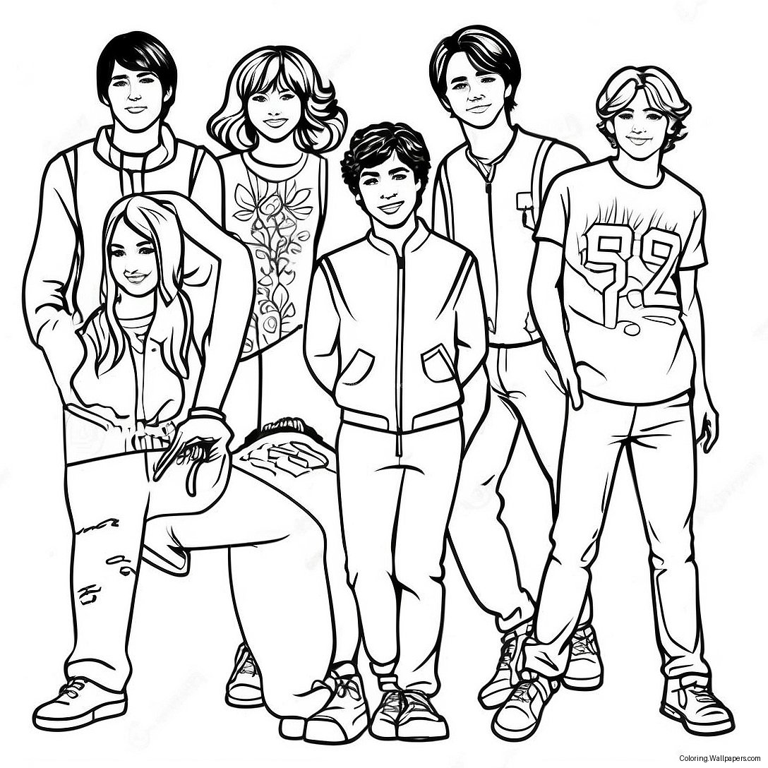 High School Musical Coloring Page 12803