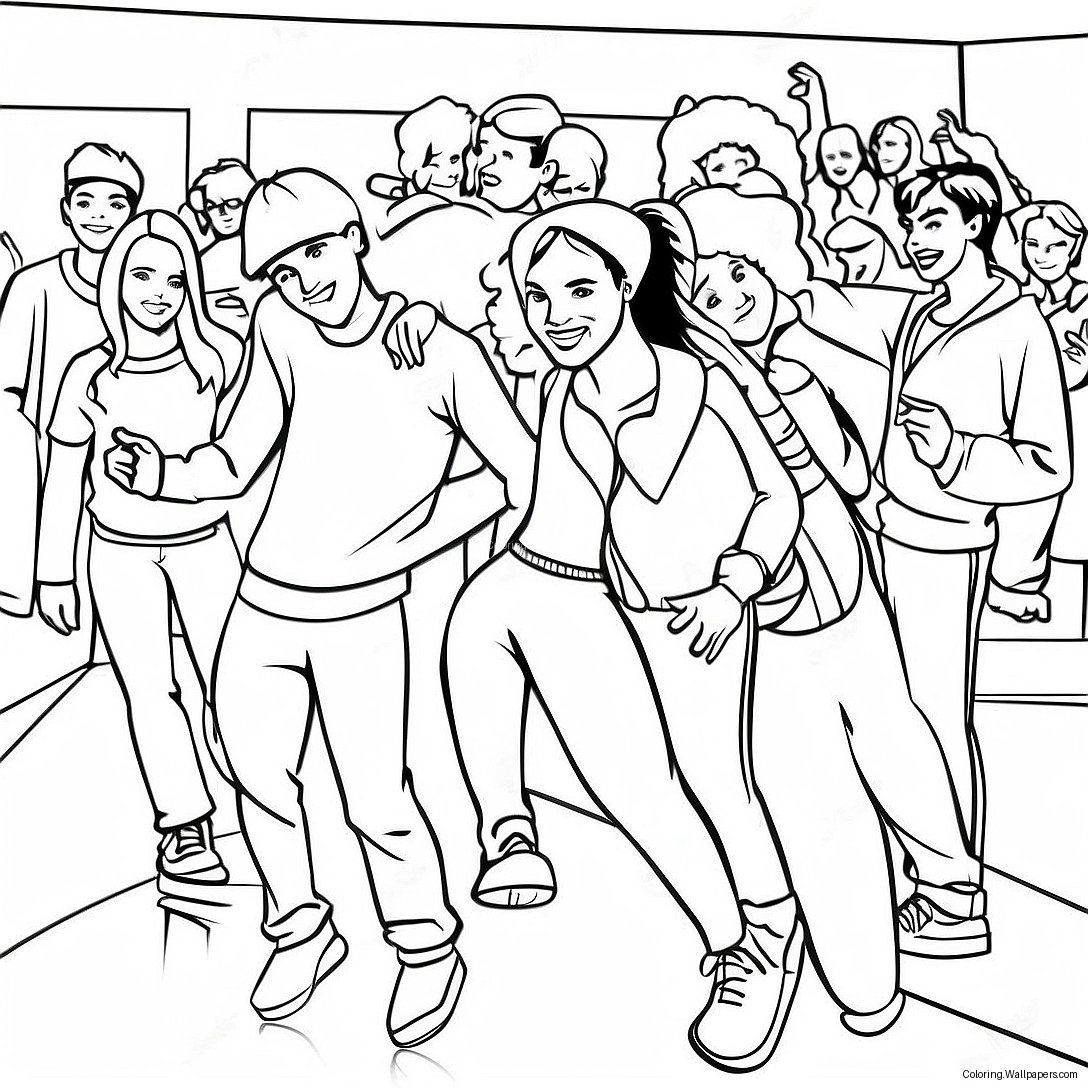 High School Musical Coloring Page 12804