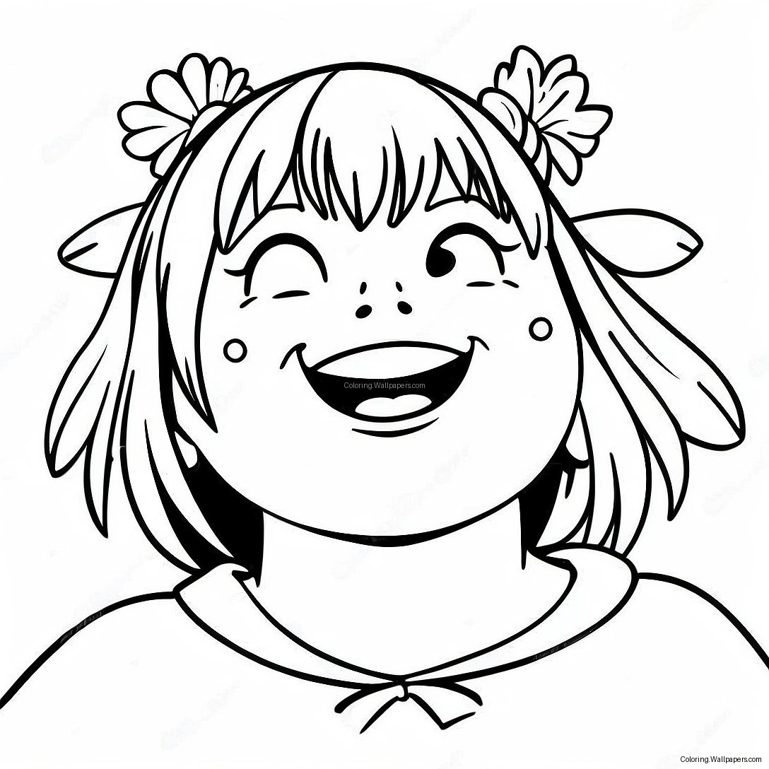 Page À Colorier Himiko Toga Avec Sourire Fou 11303