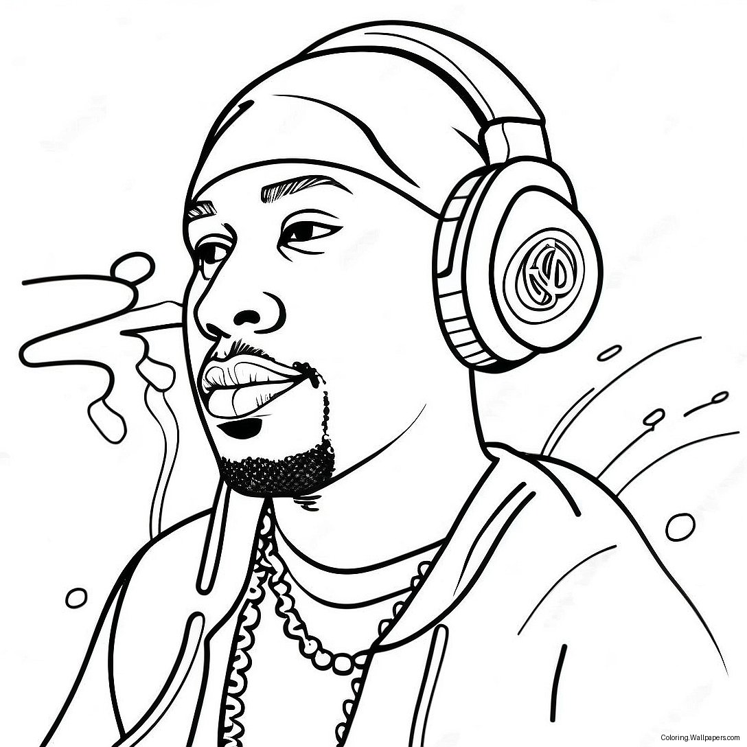 Hip Hop Coloring Page 2314