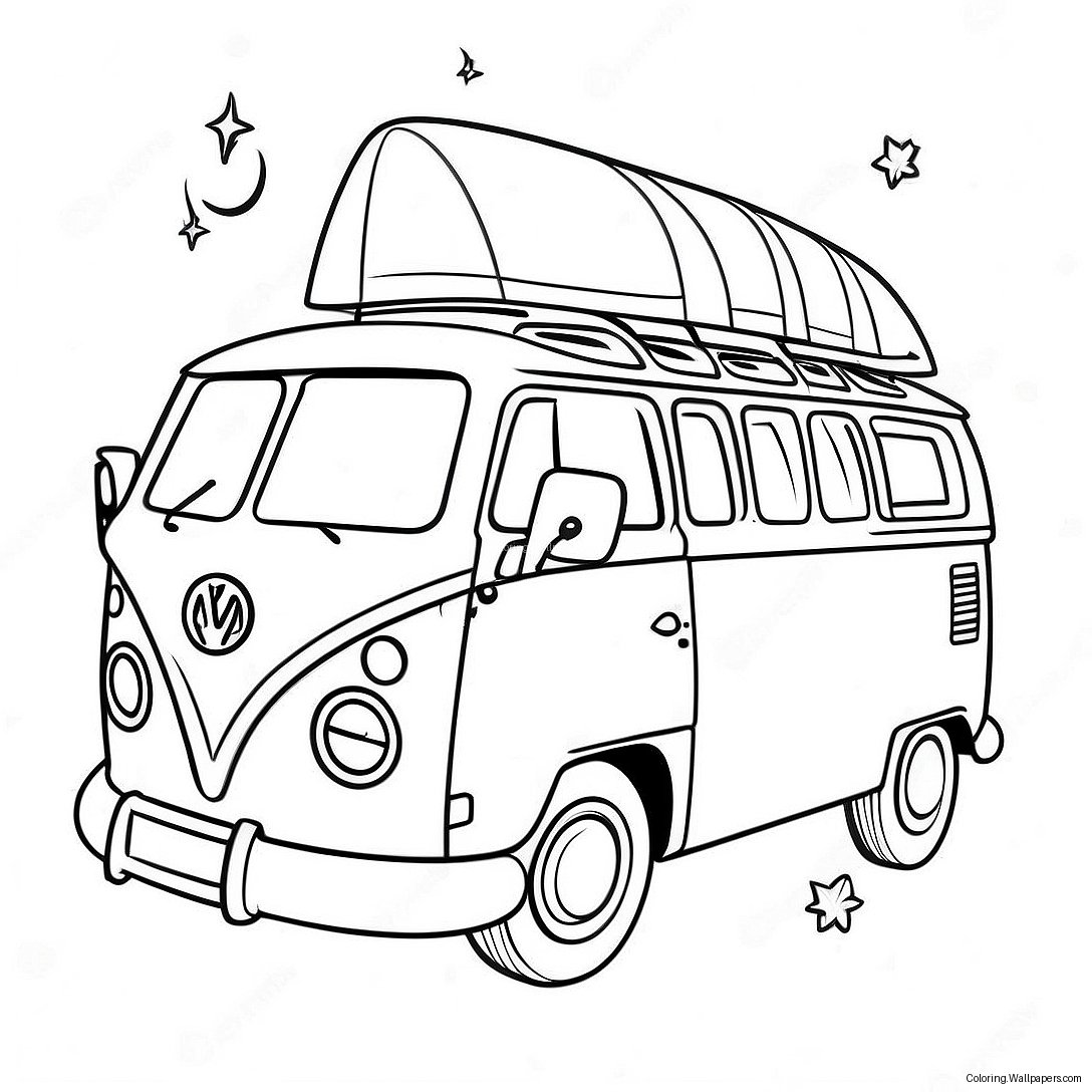 Hippie Van Målarbild 38023