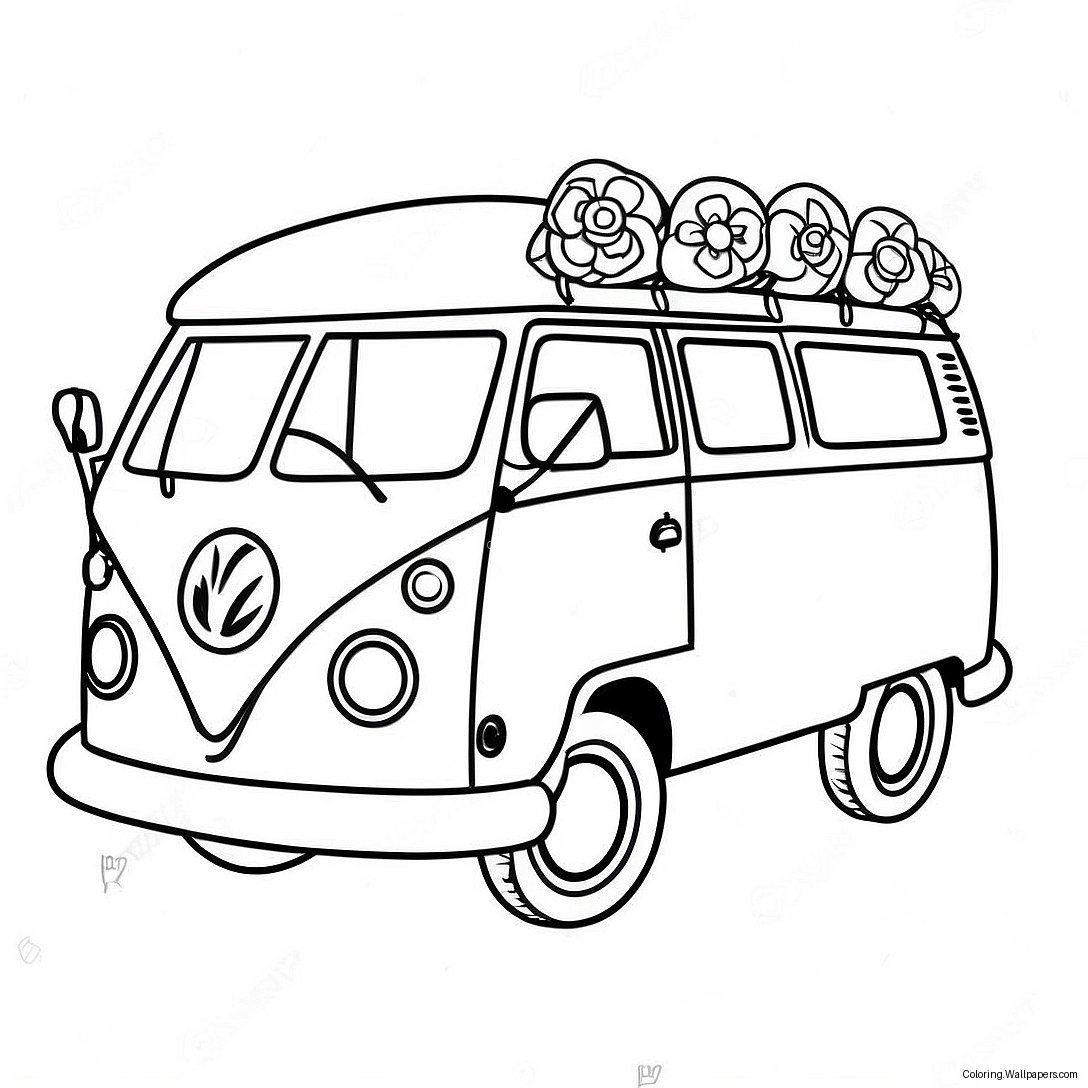 Hippie Van Målarbild 38024