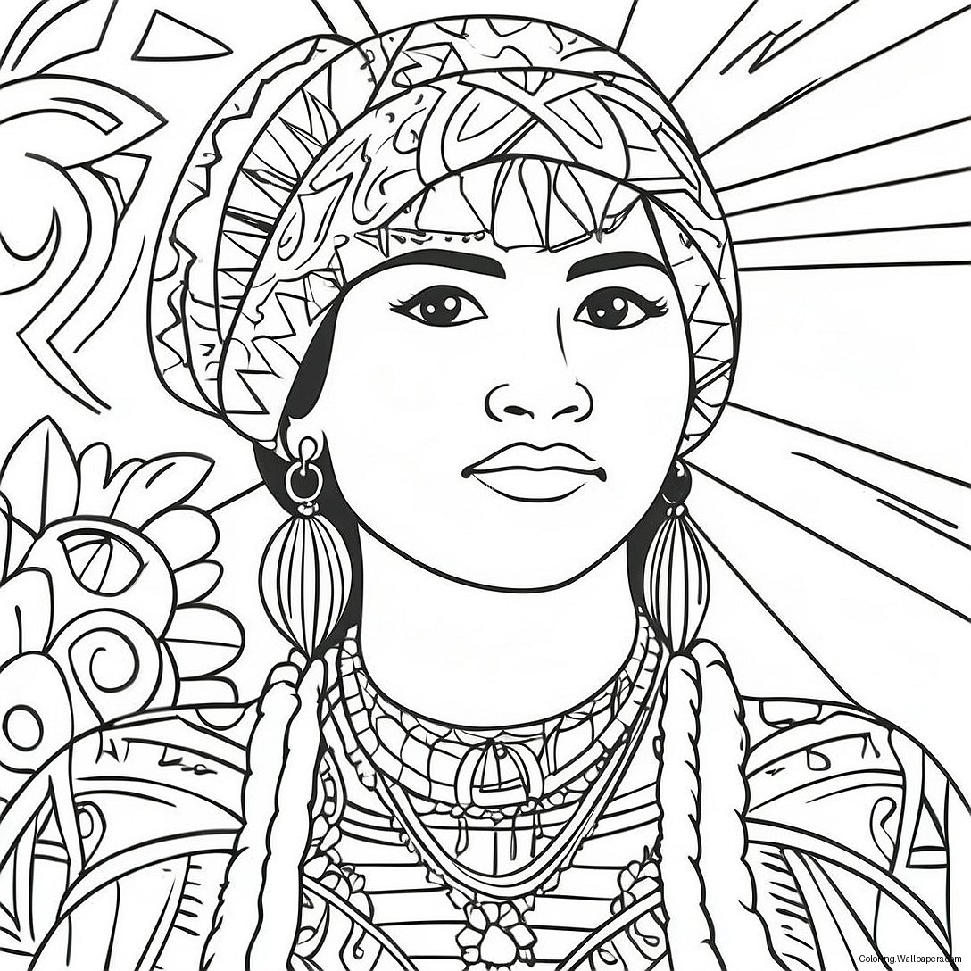 Hispanic Heritage Coloring Page 786