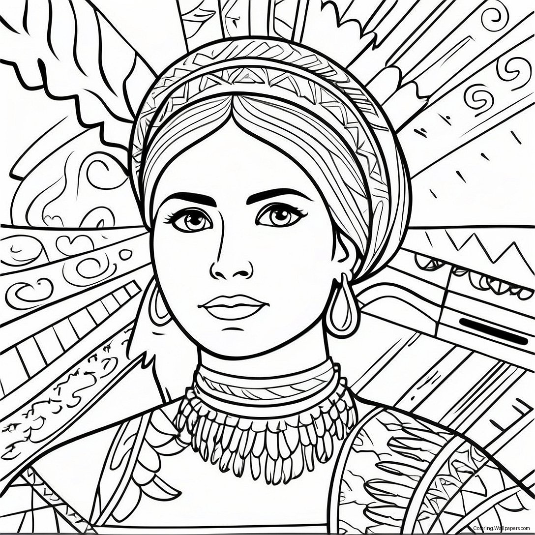 Hispanic Heritage Coloring Page 787