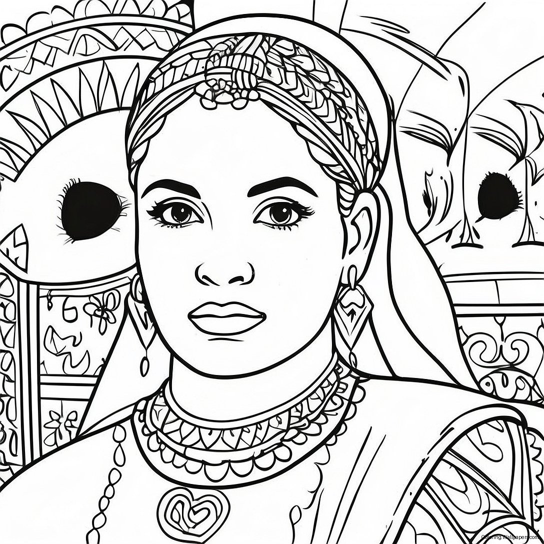Hispanic Heritage Coloring Page 788