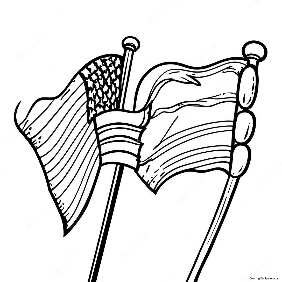 Farvelægningsside For Hispanisk Arv Måned Flag 15648