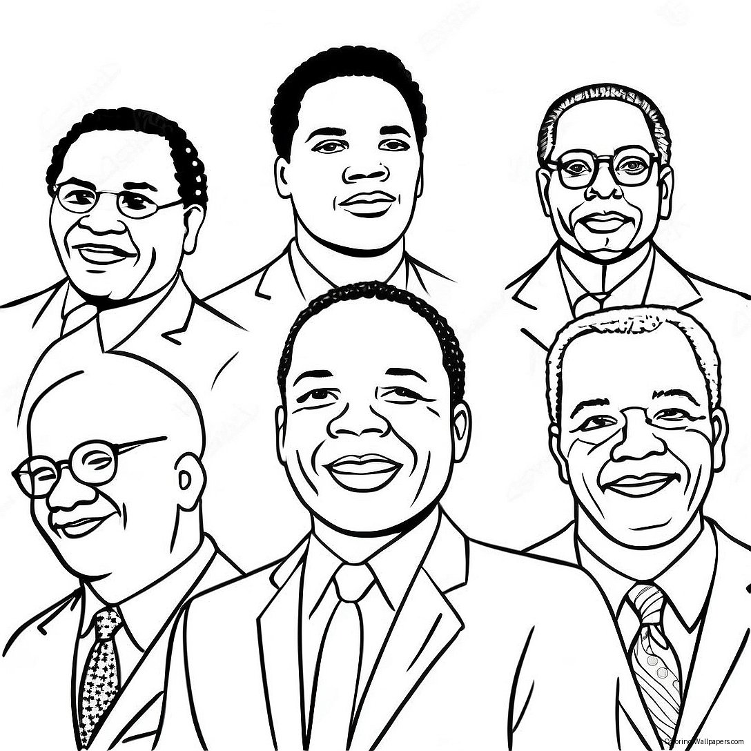 Historic Civil Rights Leaders Coloring Page 28393