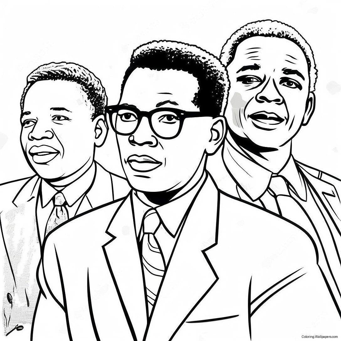 Historic Civil Rights Leaders Coloring Page 28395