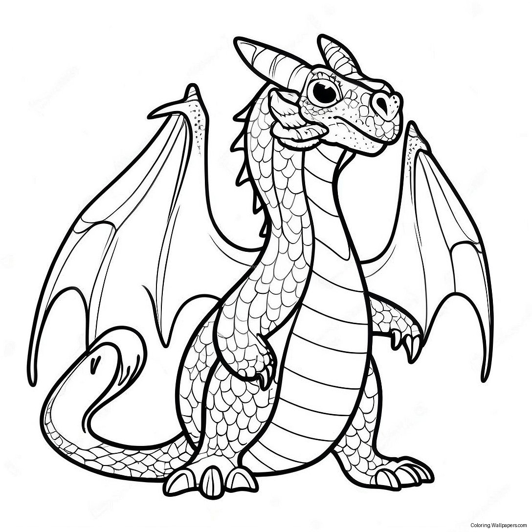 Hivewing Dragon Coloring Page 33982