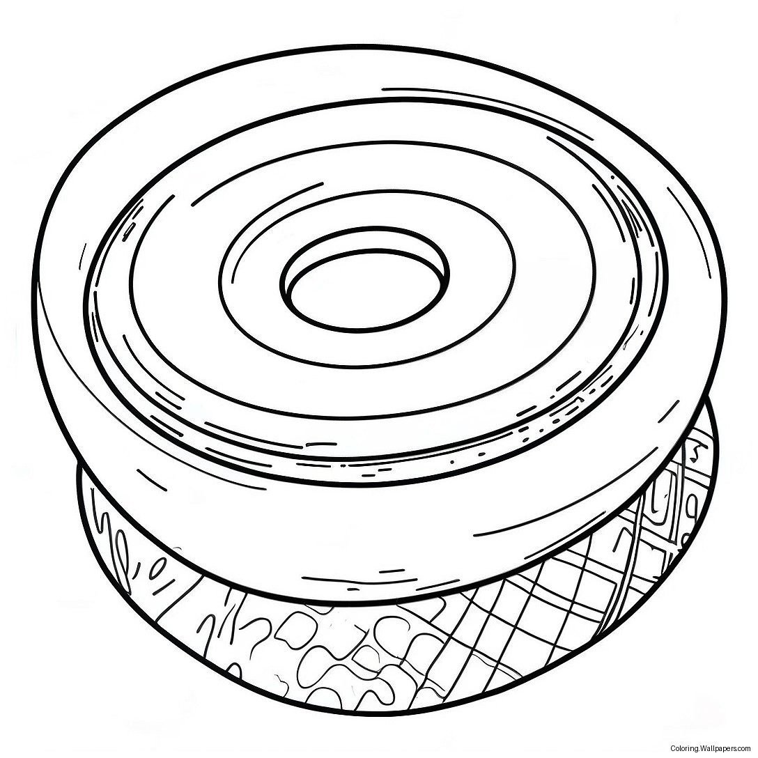 Página Para Colorir Puck De Hóquei Em Movimento 242