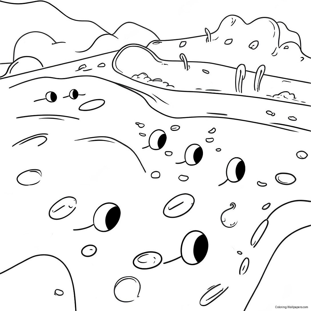 Holes In The Ground Coloring Page 35989