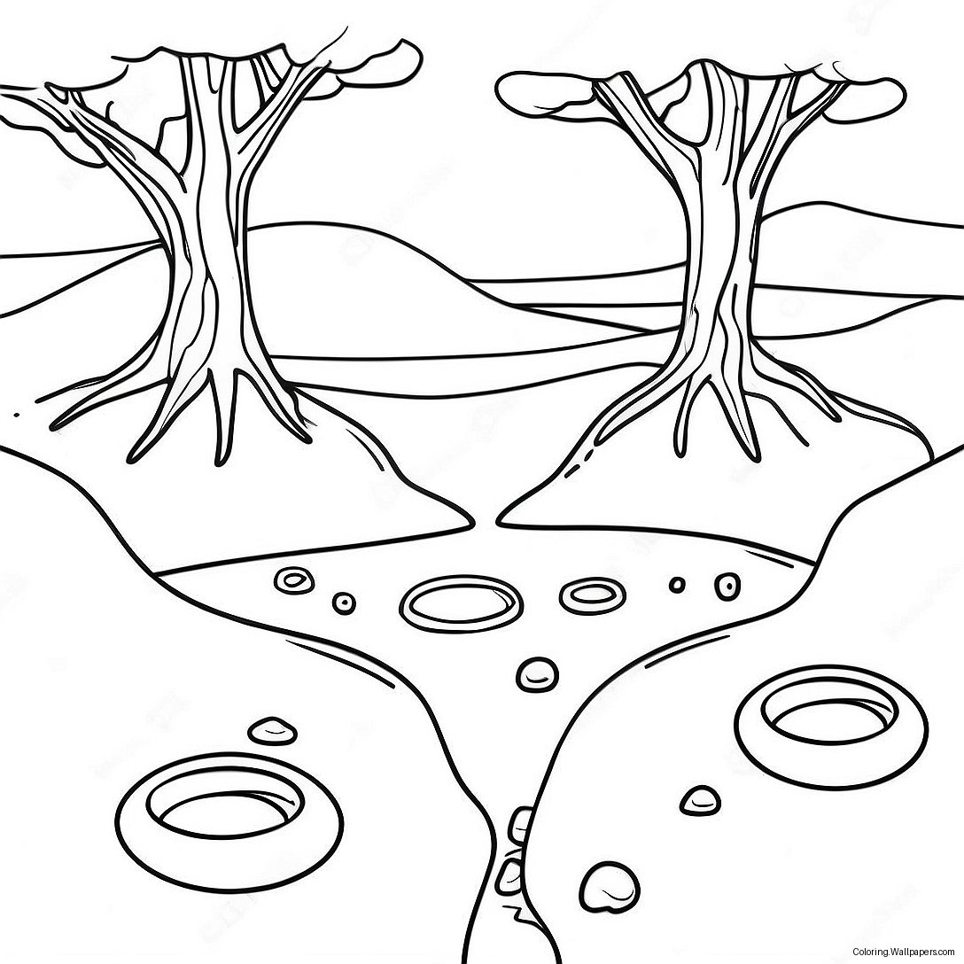 Holes In The Ground Coloring Page 35991