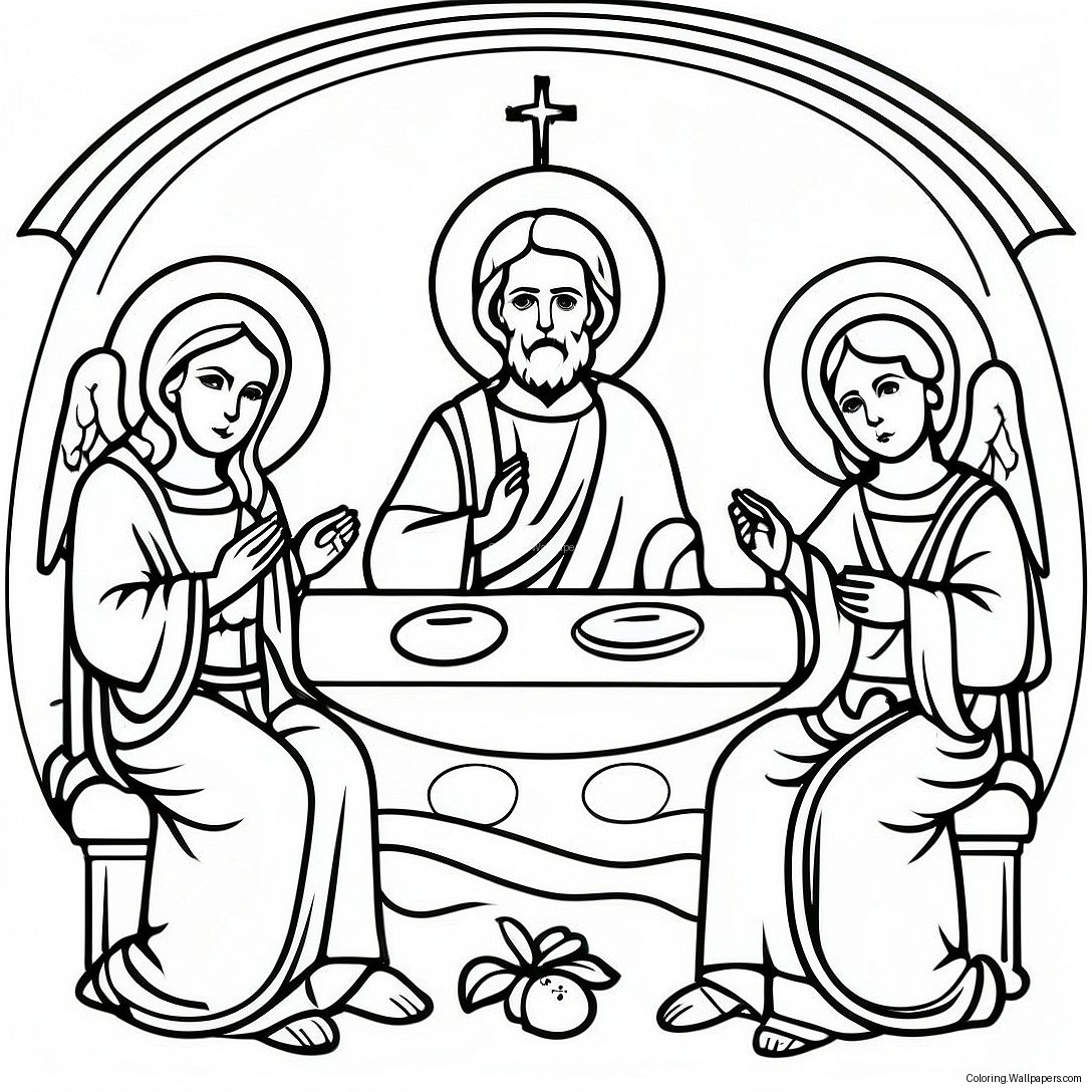 Holy Trinity Coloring Page 54058