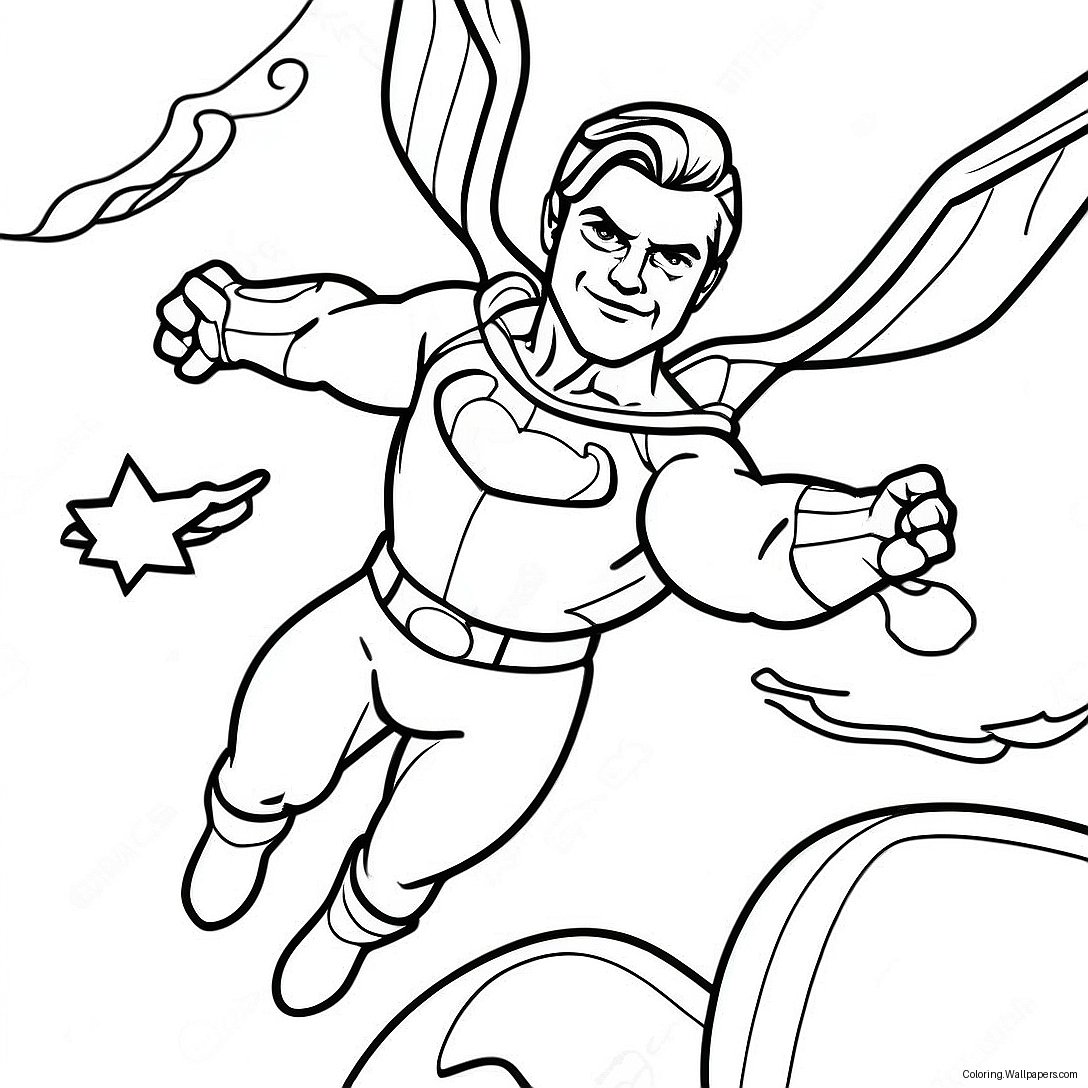 Homelander Flying In The Sky Coloring Page 36113