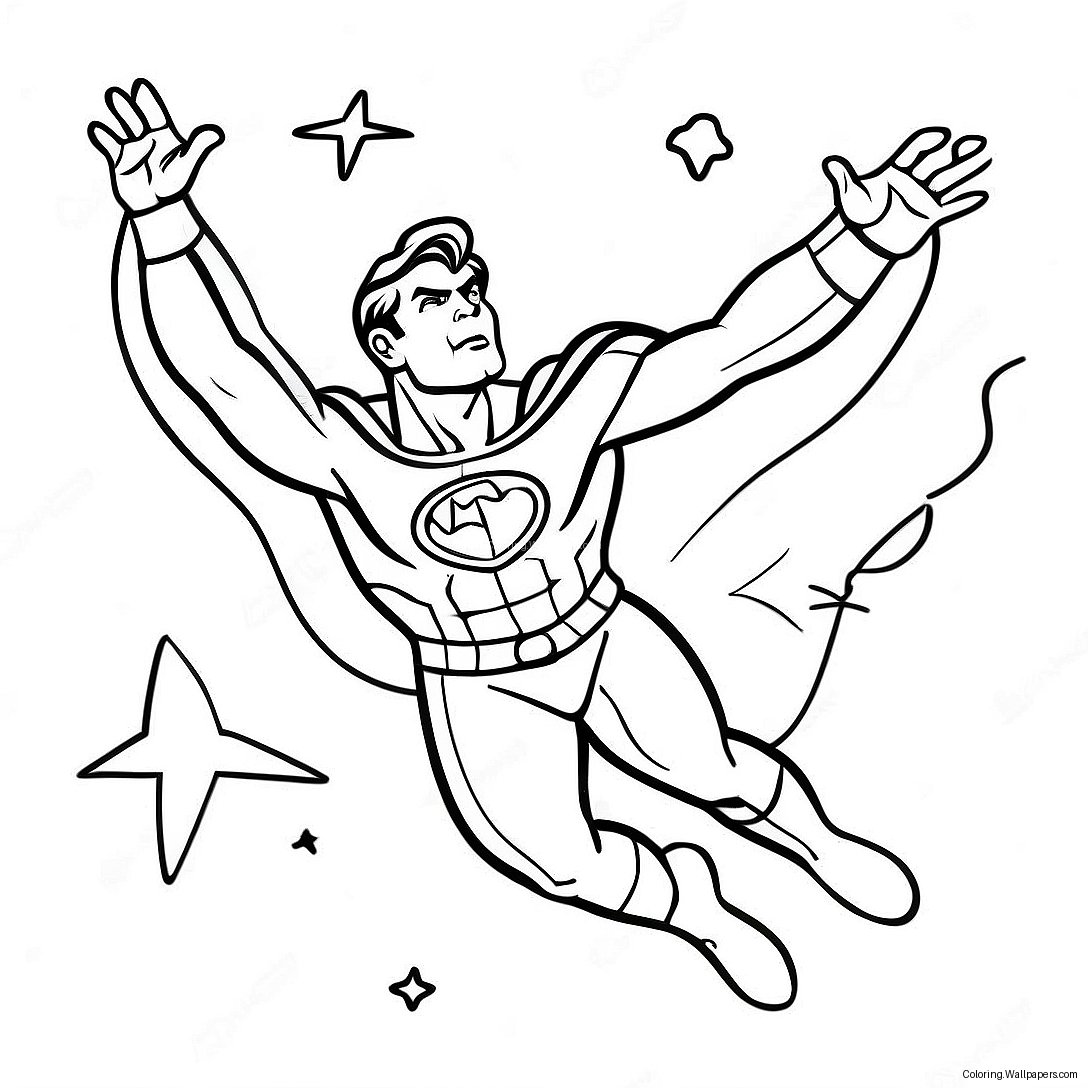 Homelander Flying In The Sky Coloring Page 36114