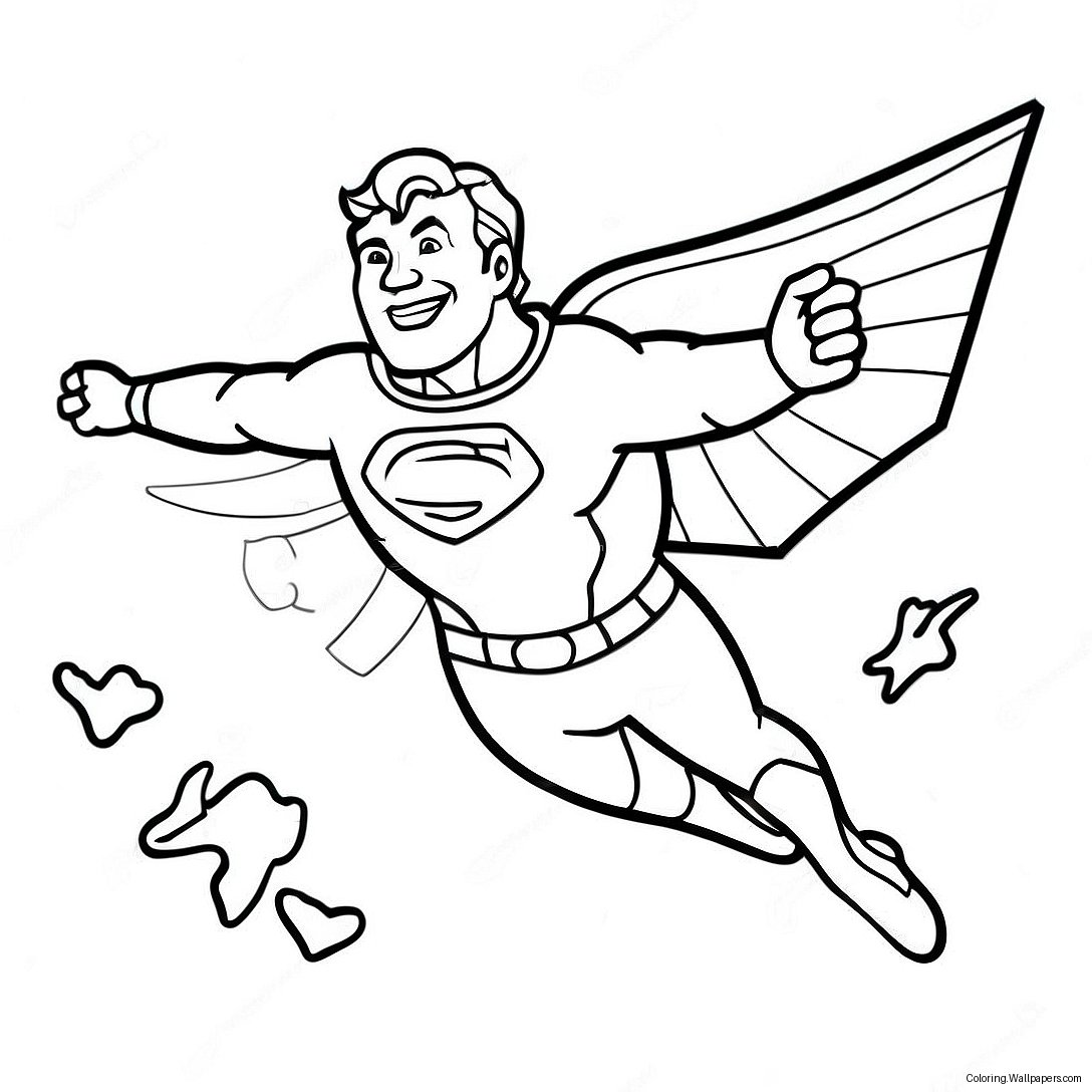 Homelander Flying In The Sky Coloring Page 36115