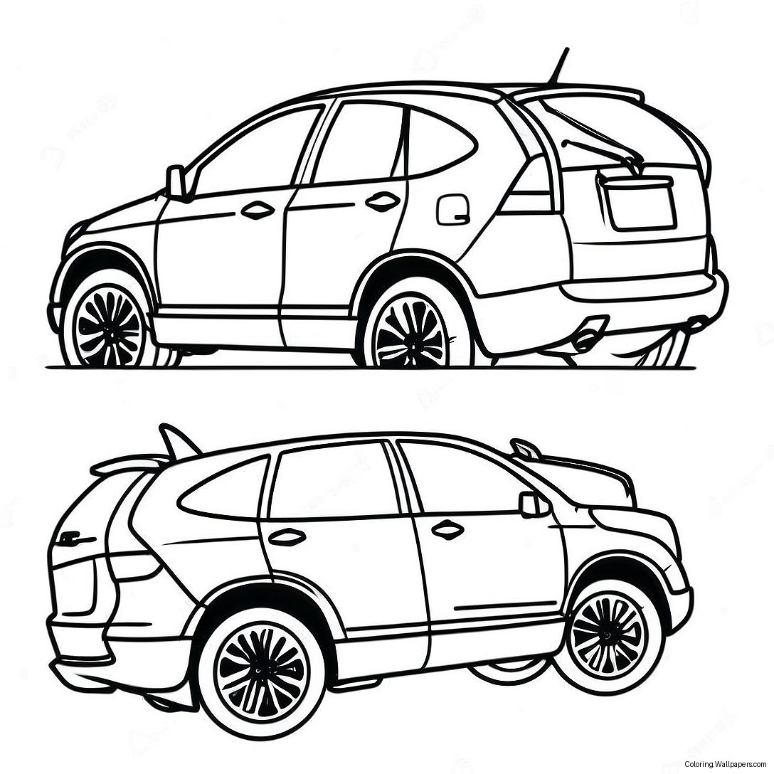 Honda Crv Coloring Page 40787