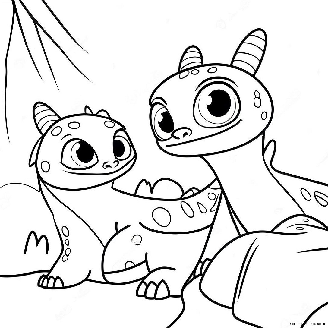 How To Train Your Dragon Triple Strike Coloring Page 38595