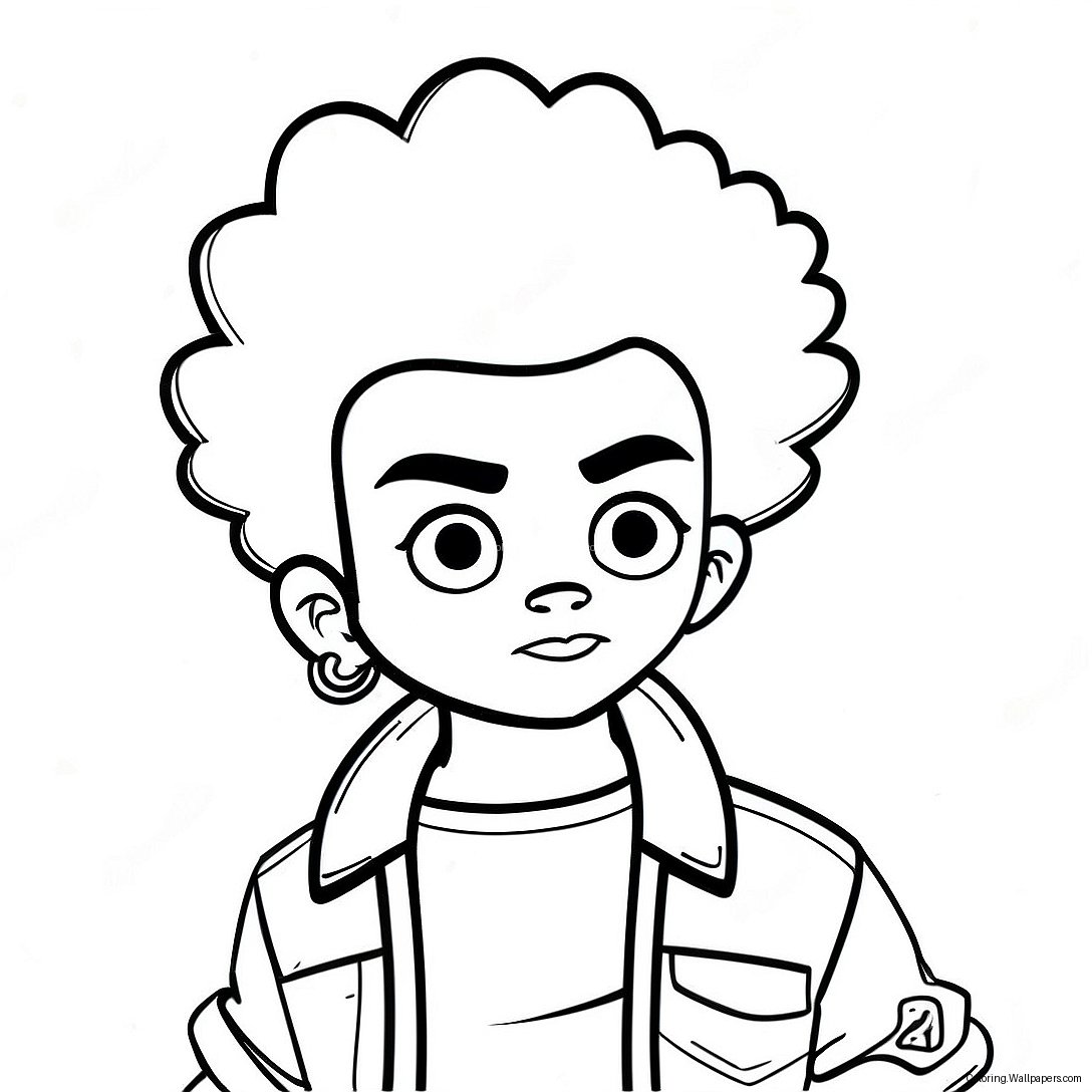 Huey Freeman Boondocks Kleurplaat 5133