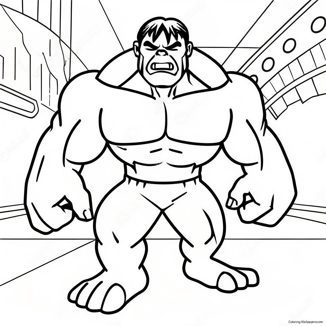 Hulk Bland Oss Målarbild 52848