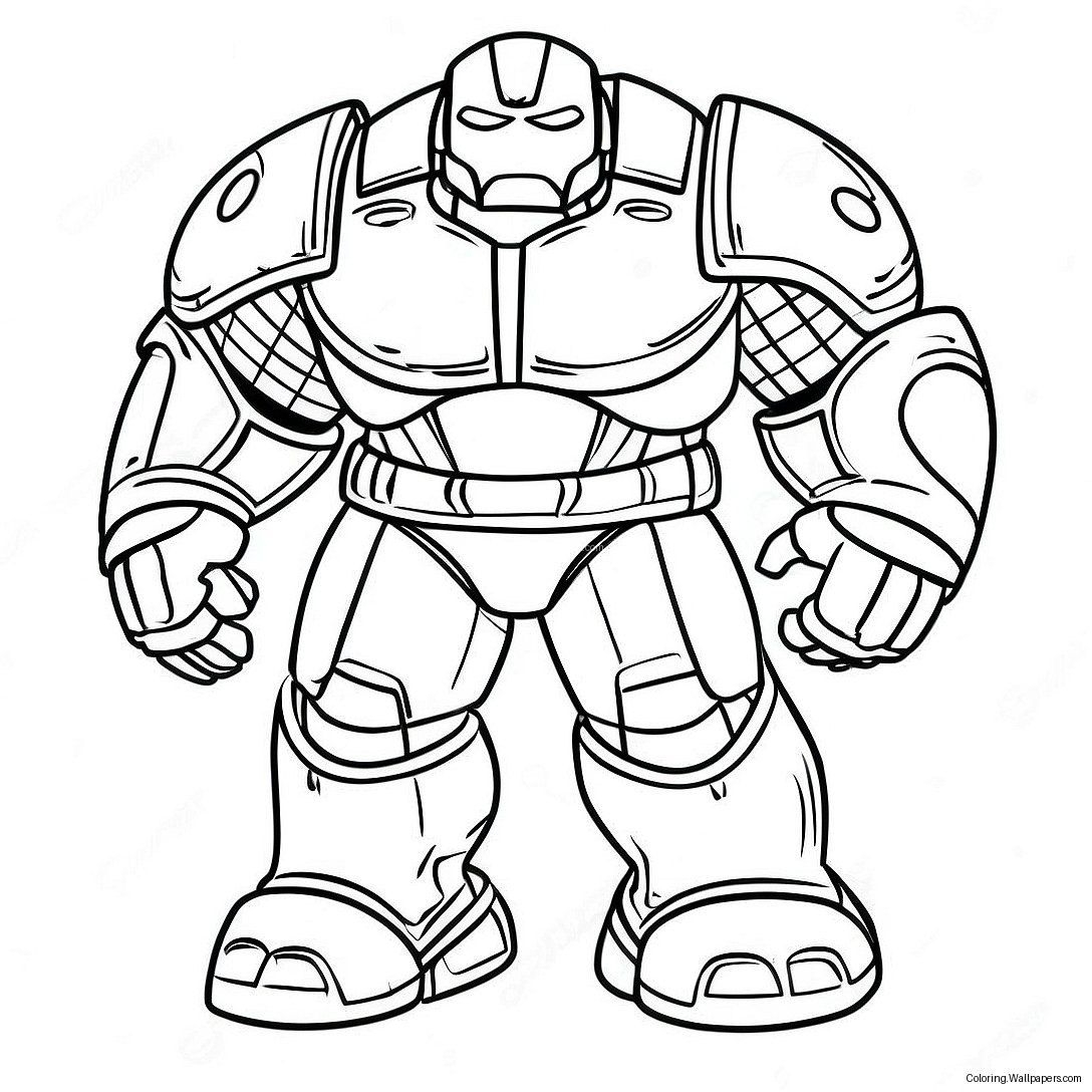 Hulkbuster Armor Coloring Page 53422