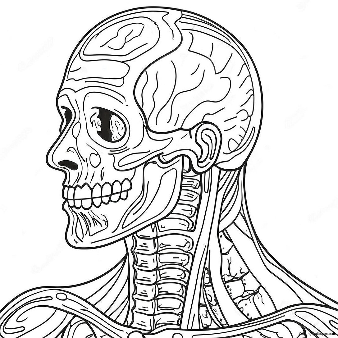 Ihmisen Anatomia Värittämissivu 32362