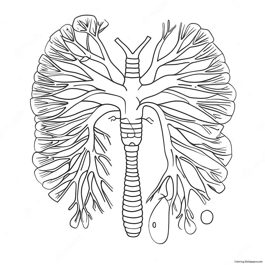 Human Circulatory System Coloring Page 33079