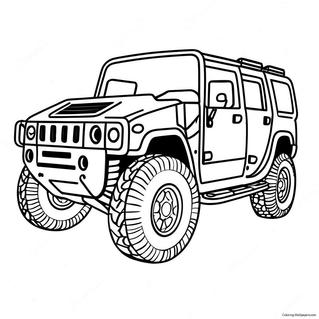 Hummer Kleurplaat 51233