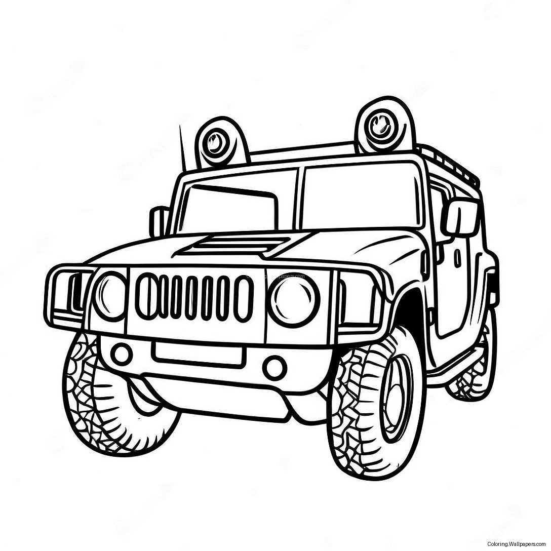 Hummer Kleurplaat 51234