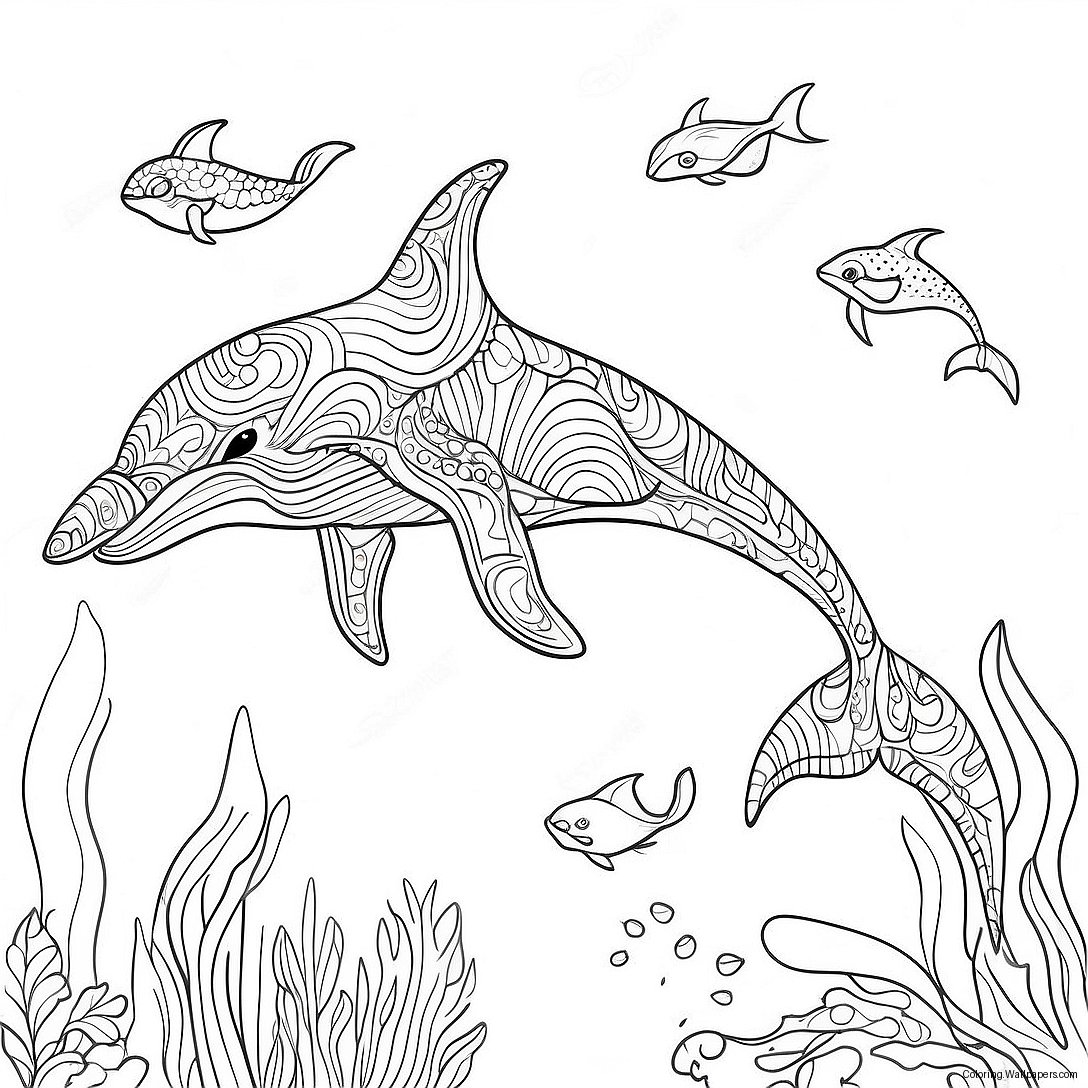 Humpback Whale Coloring Page 43657